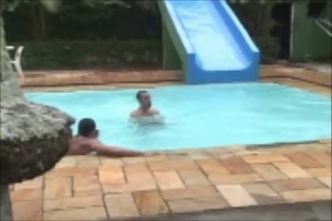 BRAZILIAN tgirl GROUPSEX  POOL PARTY #1
