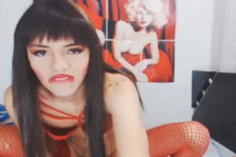 latina sheboy acquires Her wild wazoo plowed