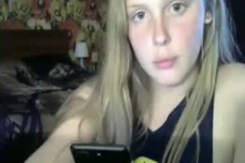 blond teen Russian ladyman cock Jerking