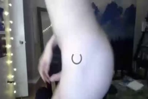 wild Femboy widening Legs And Stroking