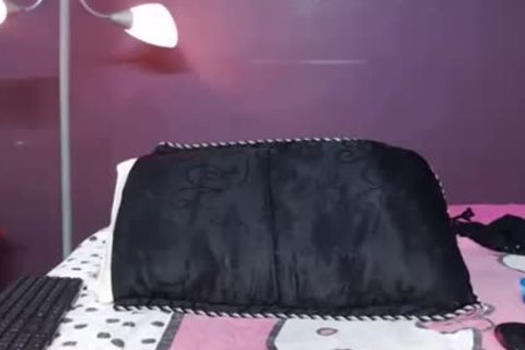 Solo tgirl jerking off On web camera