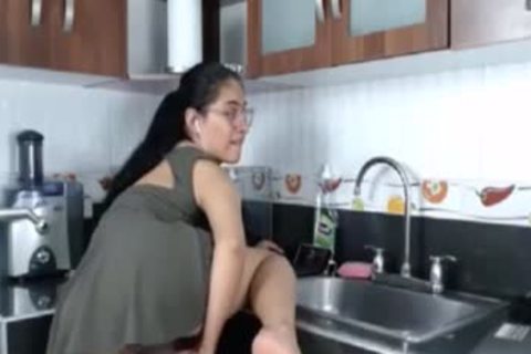TS teen latin chick Monster ramrod cumshot