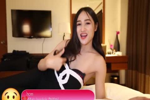 HelloLadyBoy large Tit Thai playgirl bonks Foreign paramour