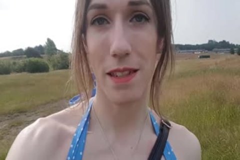 Outdoor butt In My Summer dress; Public No pants Finger fuck