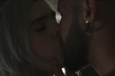 man Watch Ts Ella whilst engulfing His cock