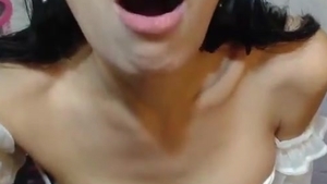 wild Thailand Ladyboy Strokes Her dong