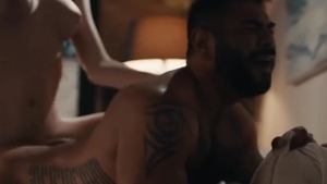 overweight chap Massages TS Stepdaughter And Lets Her bang His ass