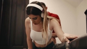 TS Housemaid gets Her Barebacked By Boss In The Laundry Room