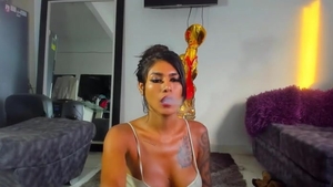 filthy Tattooed tranny Interacting With Her Public