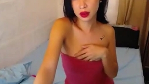 small dick Filipina Trans Beauty With Tattoos Teases On cam