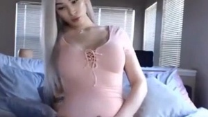 breasty blonde shelady Playing With Her penis In A naughty Leotard