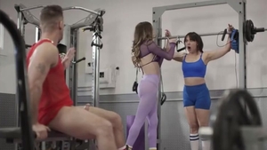 whore TS Ties Up friend while Riding Teachers weenie