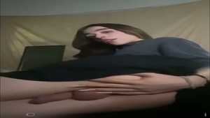 Sissy Seraphina Strokes Her Sex Toy