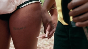 Trans Angels: Stranded Stud Filled by Big Boob TGirl